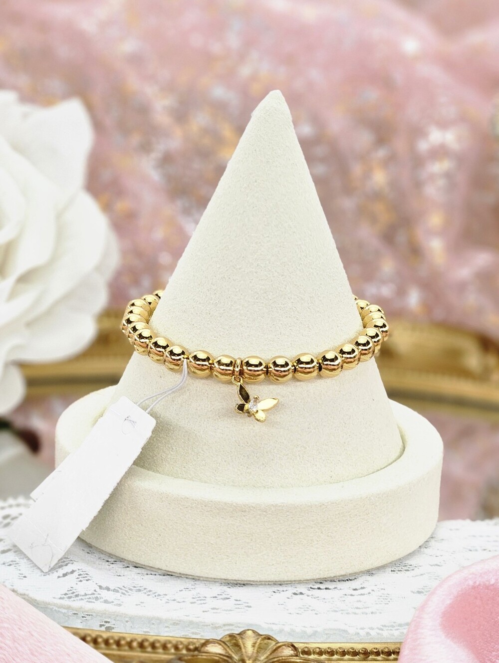 Kate Spade Golden Hour Stretch Butterfly Bracelet Gold Tone Boho Classic Gifts